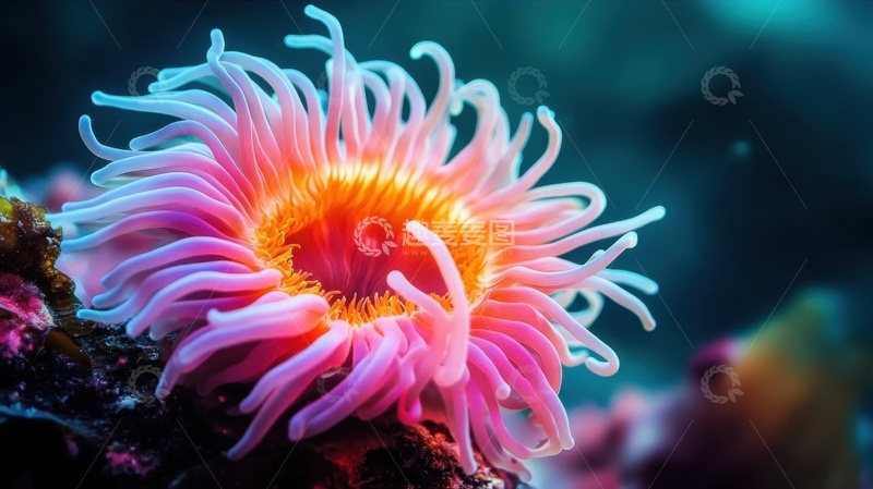 高清大图下载【趣麦麦图】海洋里的海葵摄影