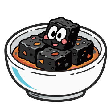 黑色臭豆腐拟