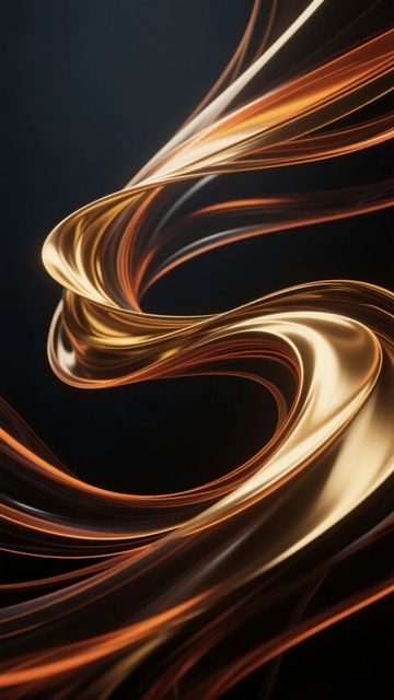 金边红丝带背景4