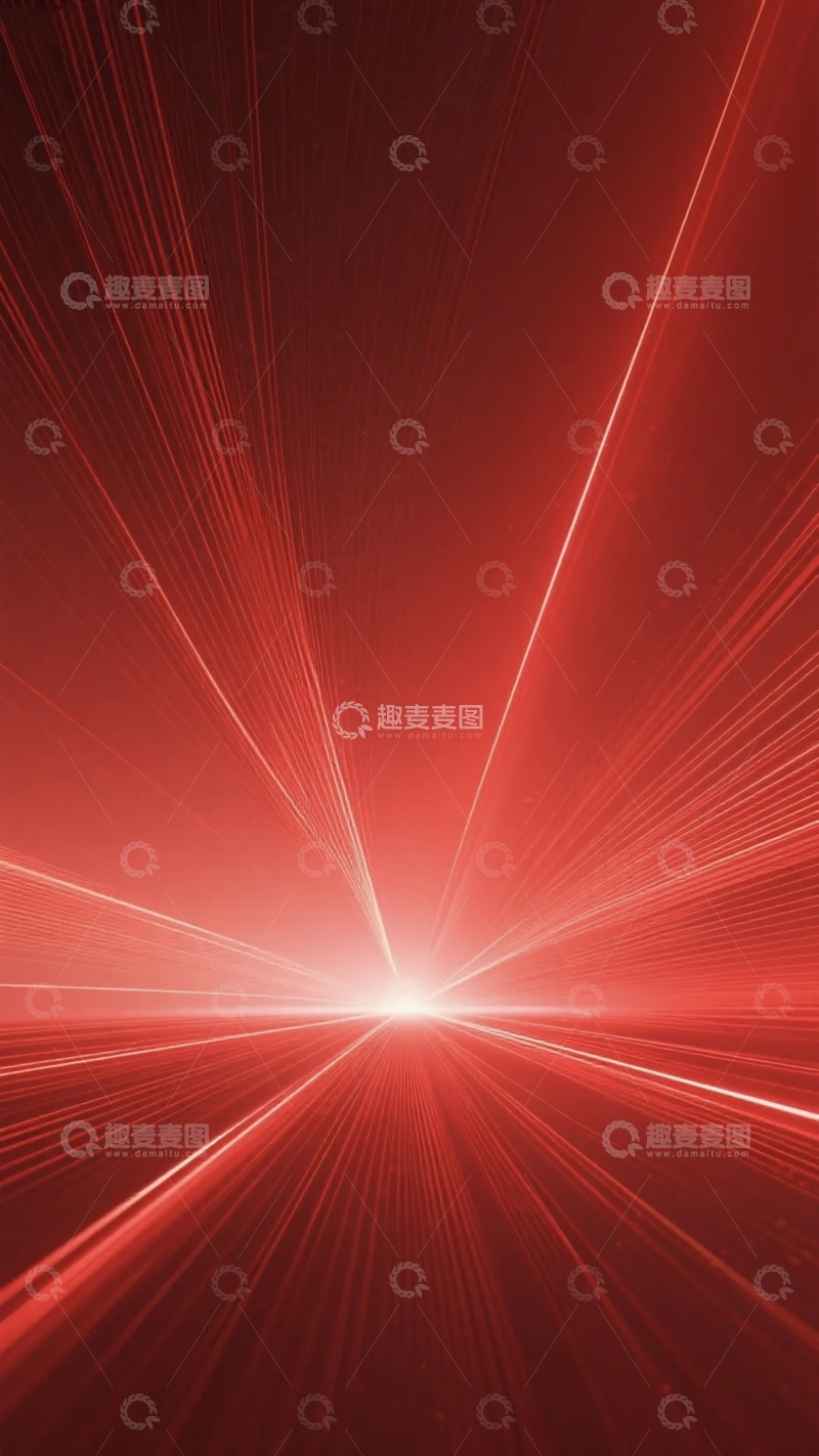 高清大图下载【趣麦麦图】红色光线背景1