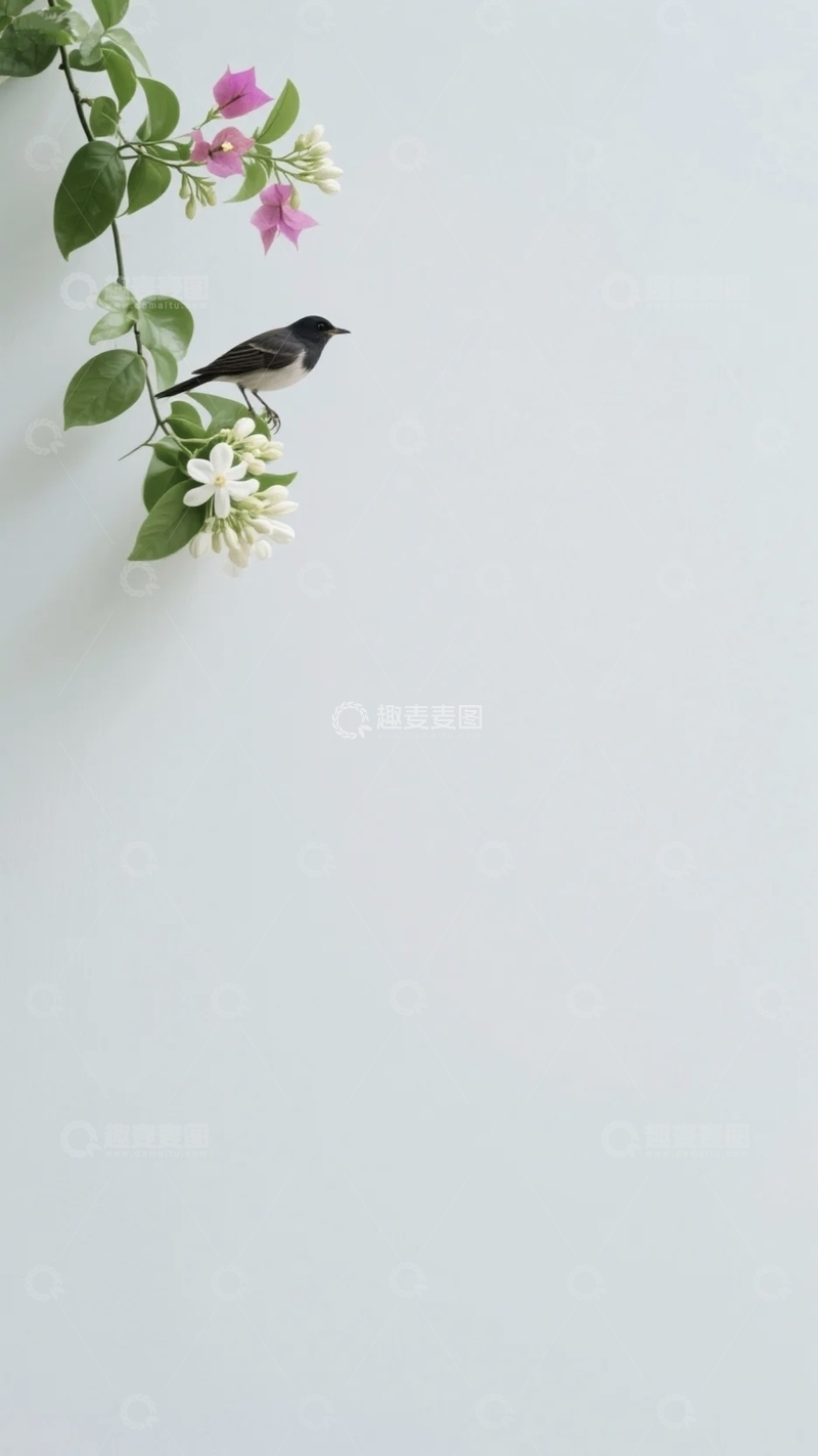 高清大图下载【趣麦麦图】墙角的小黄花3