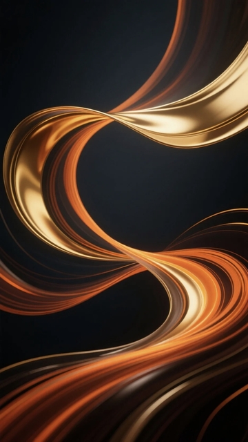 金边红丝带背景3