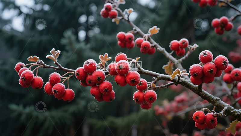 高清大图下载【趣麦麦图】硕果累累的山楂树