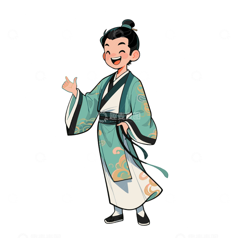 源文件下载【趣麦麦图】古风年轻男生