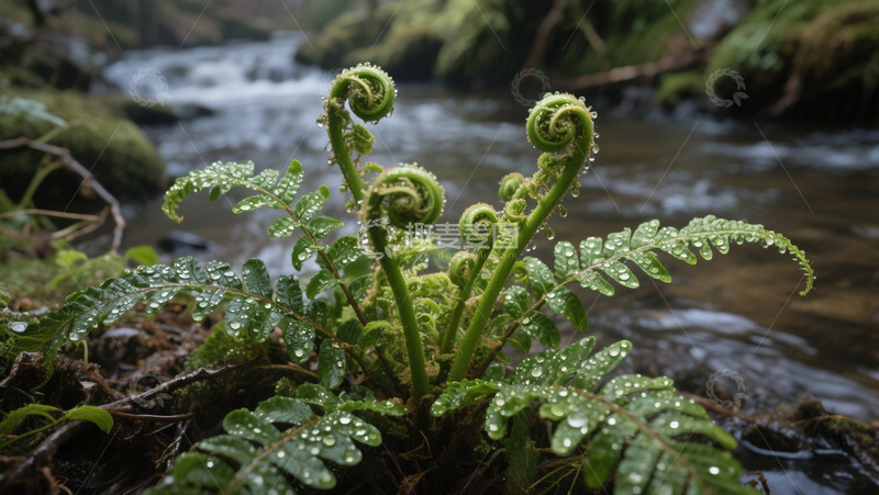 高清大图下载【趣麦麦图】蕨类植物生长
