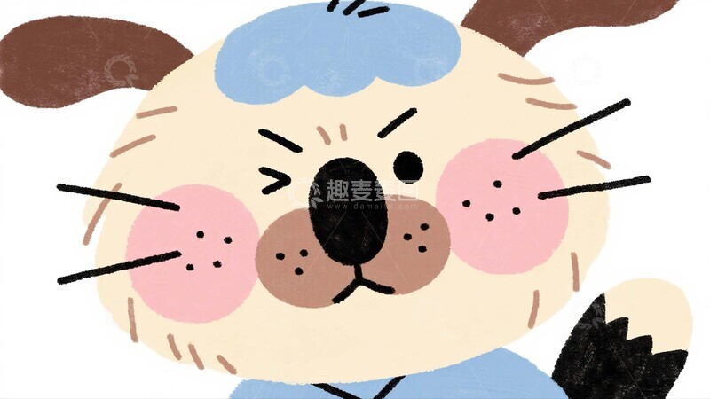 高清大图下载【趣麦麦图】萌趣手绘的俏皮小动物