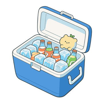 一箱可口冰饮料