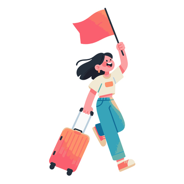 国庆节旅游人物5