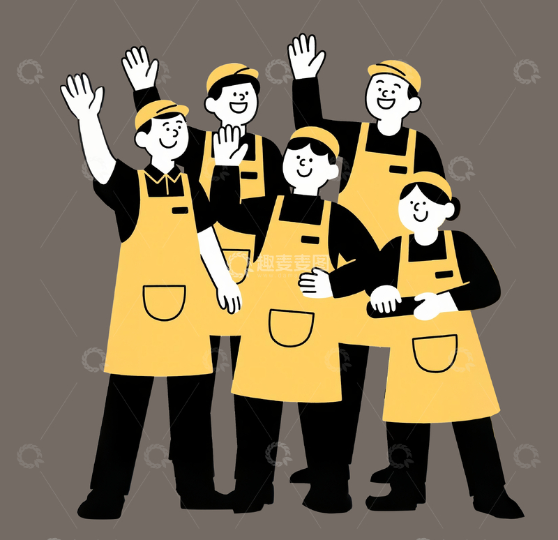 源文件下载【趣麦麦图】简笔画咖啡电影