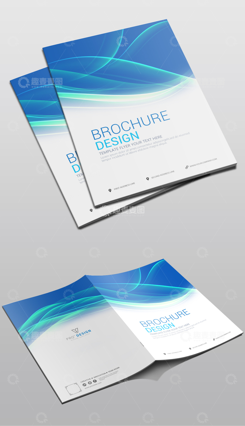 蓝色集团画册封面