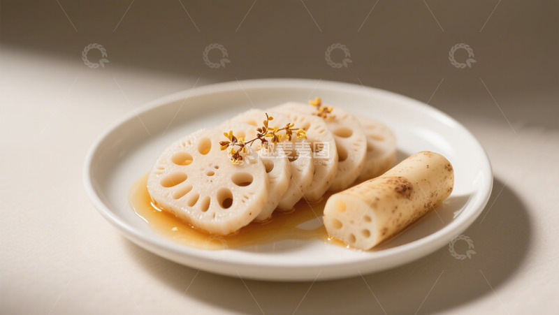 高清大图下载【趣麦麦图】膳食鲜脆莲藕