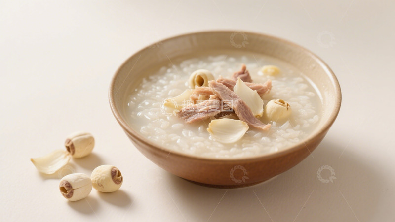 高清大图下载【趣麦麦图】膳食百合莲子粥