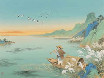 中国传统节日复古风国风绘画 (13)