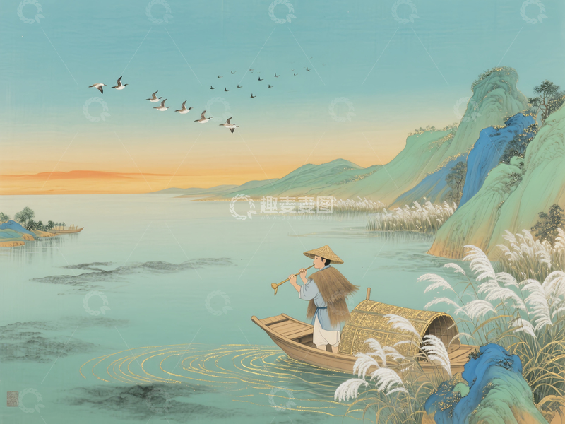 源文件下载【趣麦麦图】中国传统节日复古风国风绘画 (13)