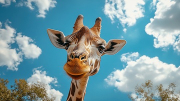 长颈鹿特写摄影