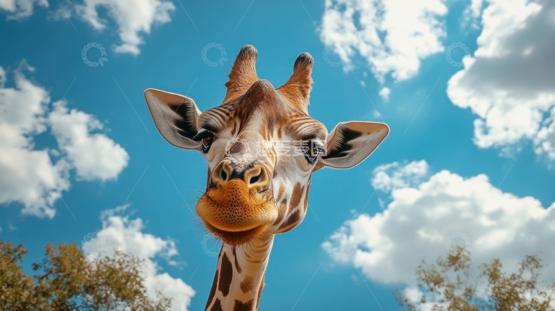 高清大图下载【趣麦麦图】长颈鹿特写摄影