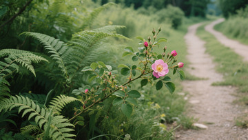 路边野花实拍摄影