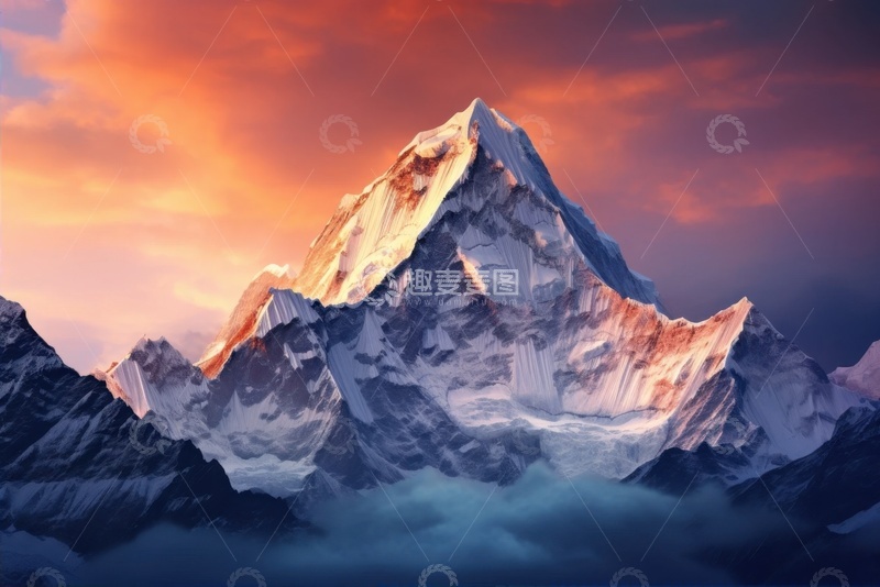 高清大图下载【趣麦麦图】雪山高山山峰自然美景