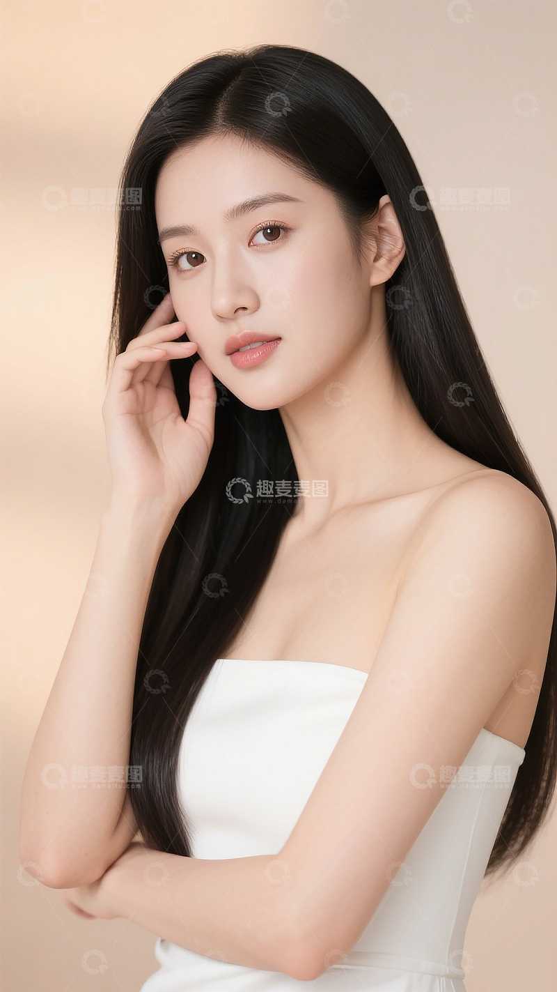 高清大图下载【趣麦麦图】医美模特人物美妆美容整形海报模特