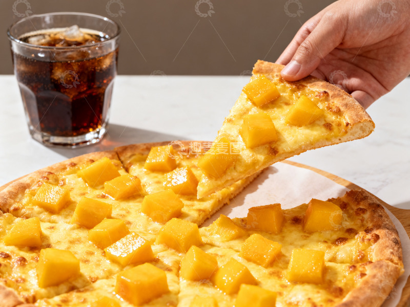 高清大图下载【趣麦麦图】芒果披萨摄影8