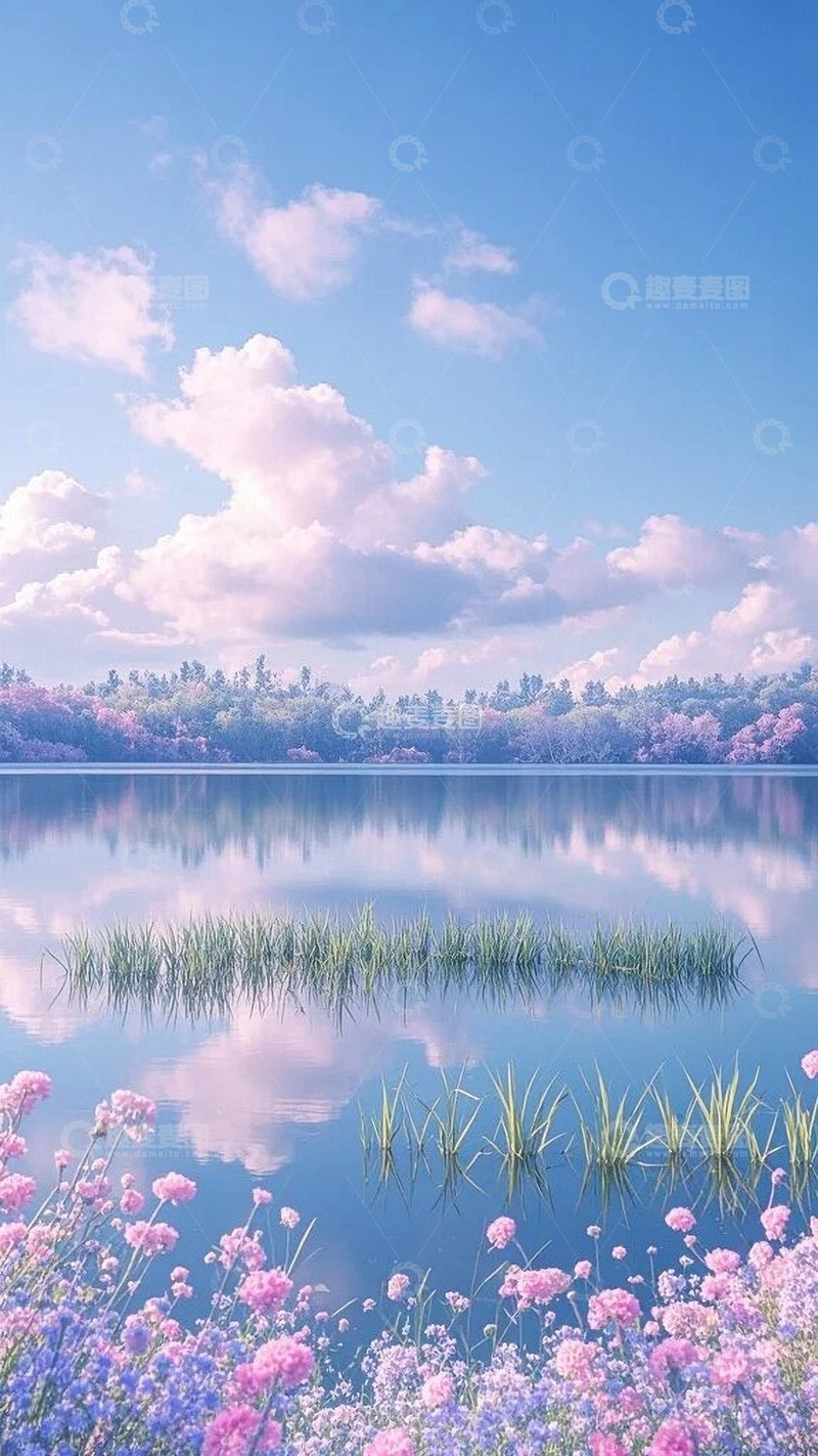 高清大图下载【趣麦麦图】梦幻至美背景底图