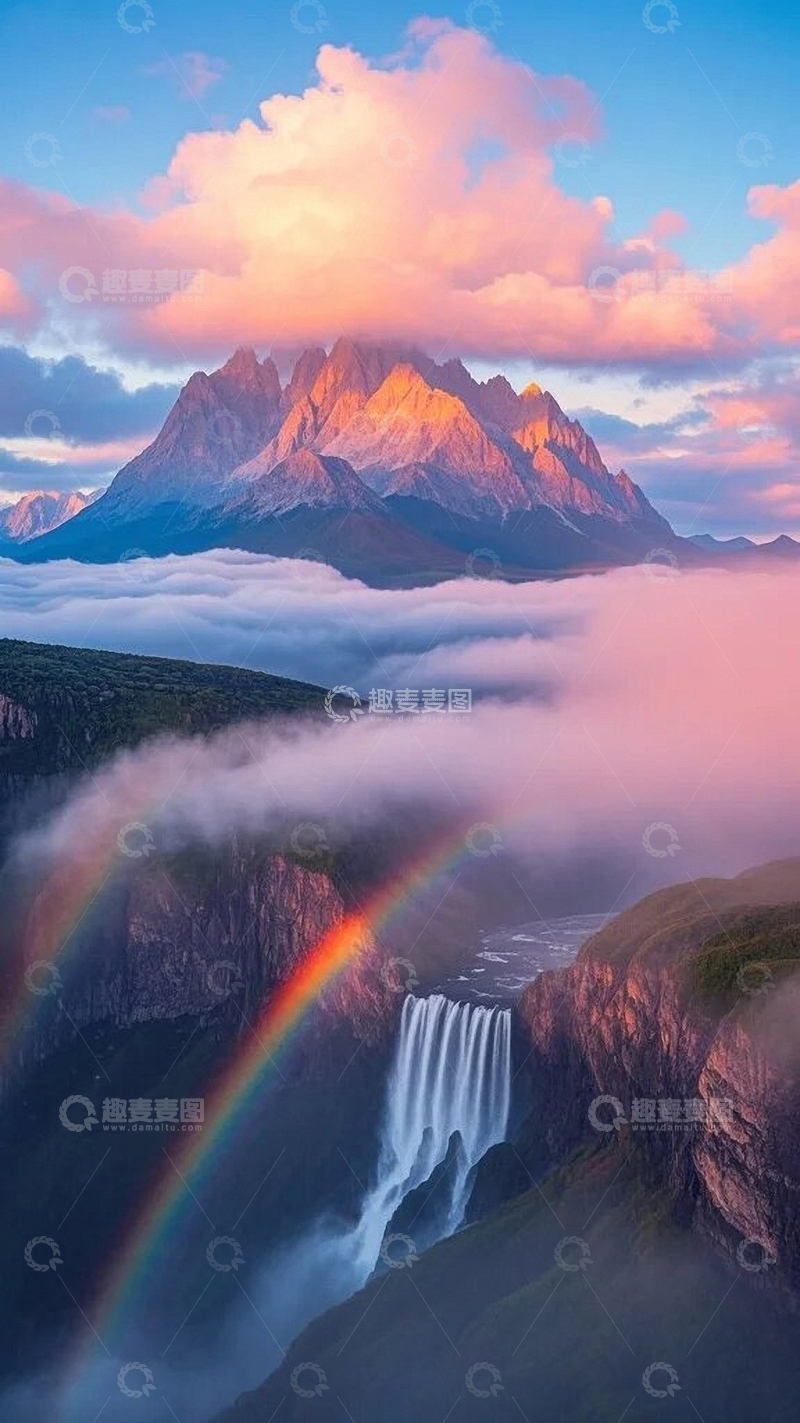 高清大图下载【趣麦麦图】梦幻至美背景底图