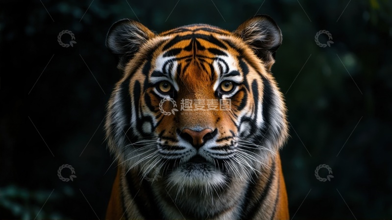 高清大图下载【趣麦麦图】老虎特写摄影