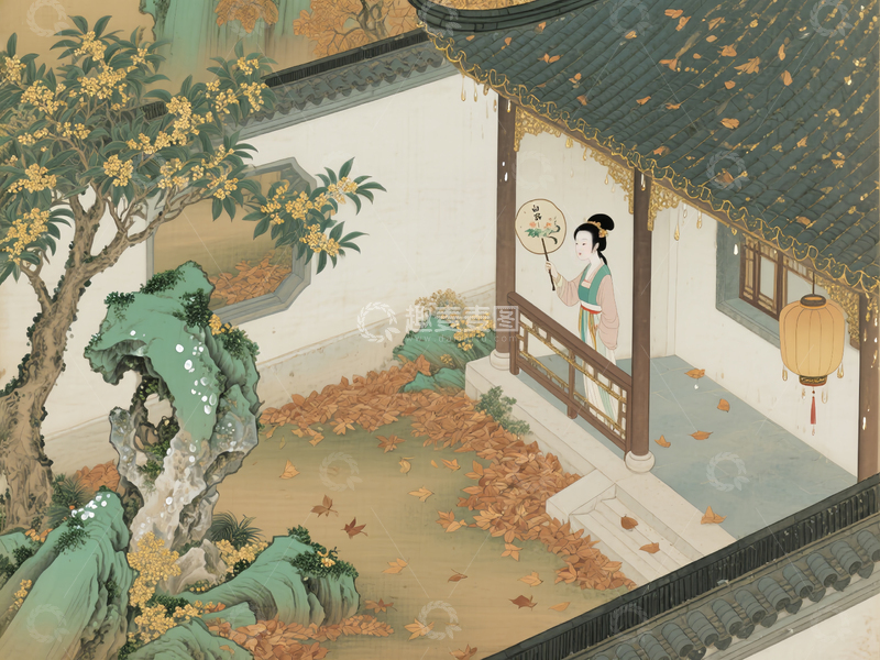 源文件下载【趣麦麦图】国风中国传统节日复古风国风绘画