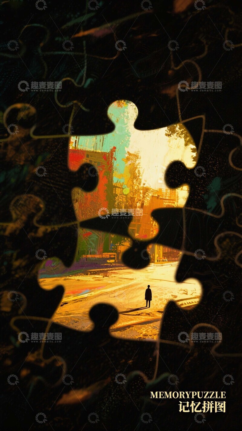 高清大图下载【趣麦麦图】记忆拼图里的城市剪影
