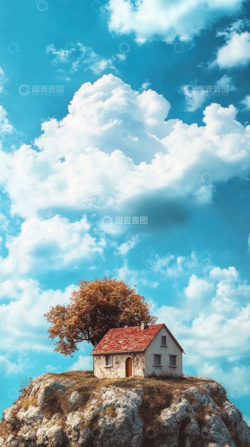 高清大图下载【趣麦麦图】蓝天白云天空风景