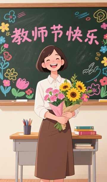 教师节朋友圈祝福海报