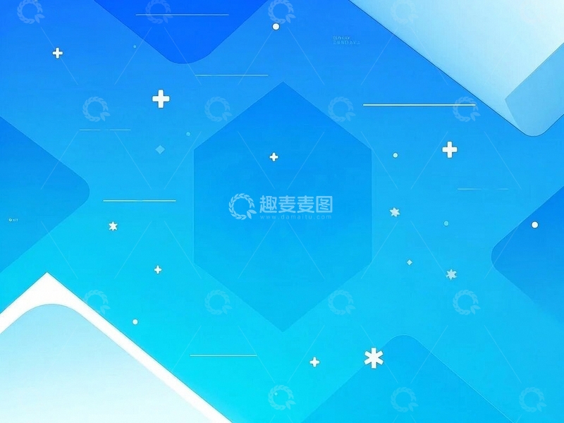 高清大图下载【趣麦麦图】几何空间PPT底纹1