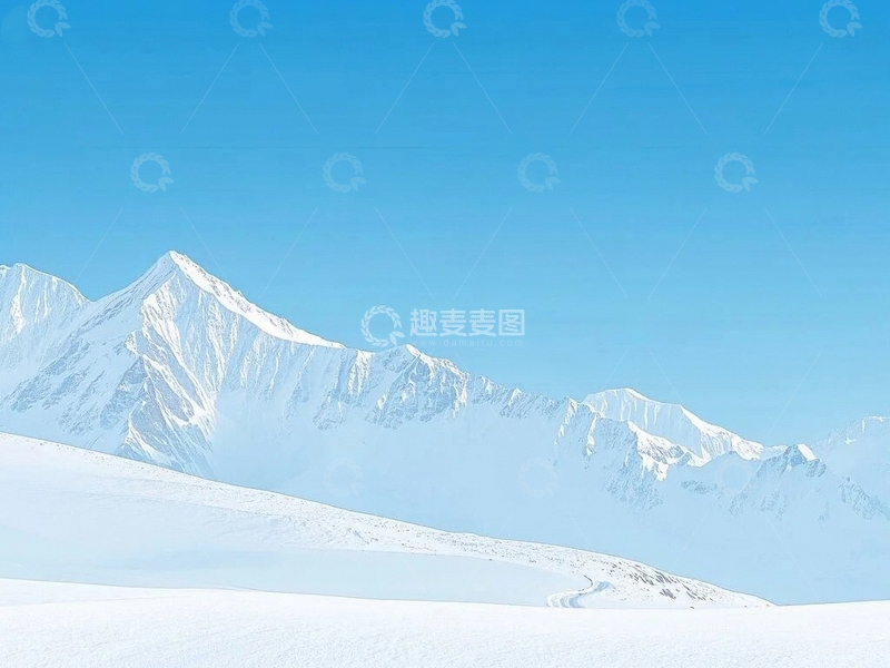 高清大图下载【趣麦麦图】自然雪山摄影背景