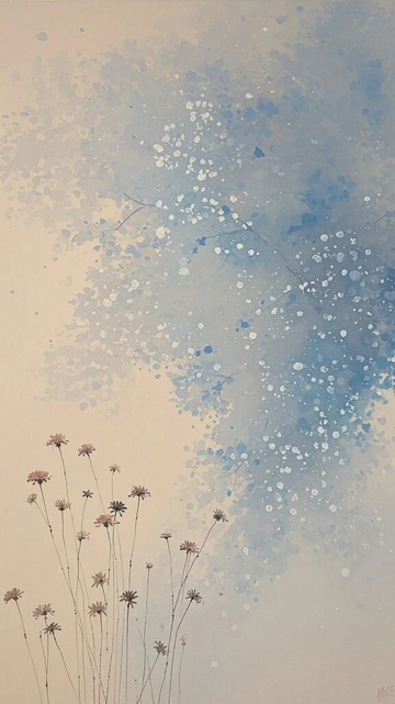 淡彩野花背景底纹8