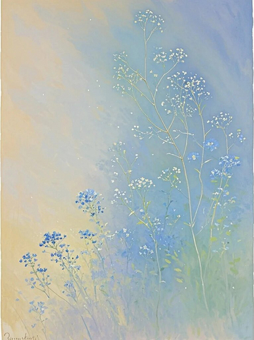 淡彩野花背景底纹2