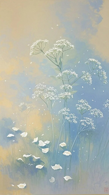 淡彩野花背景底纹5