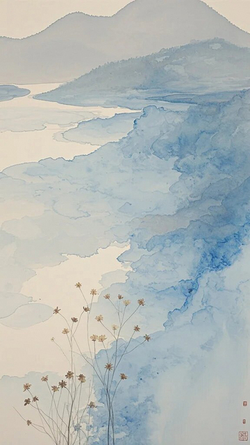 淡彩野花背景底纹6