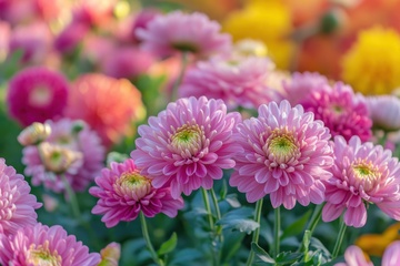 菊花花卉花田风景