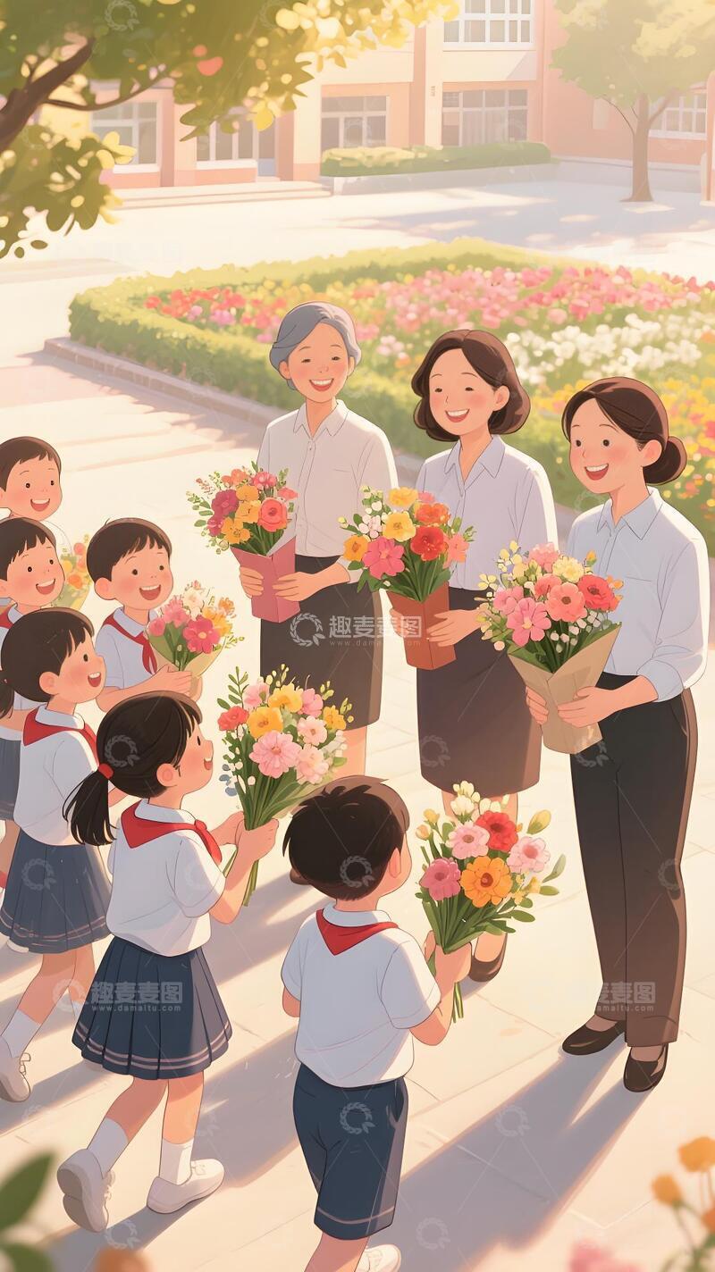 高清大图下载【趣麦麦图】教师节海报-设计