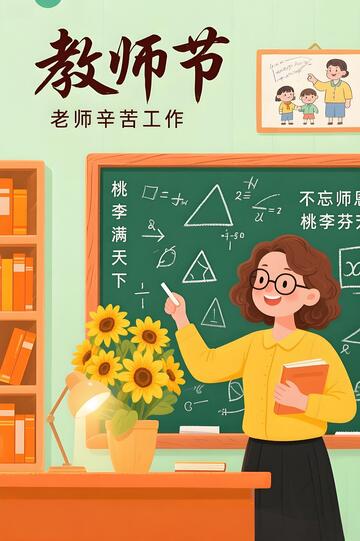 教师节海报-设计