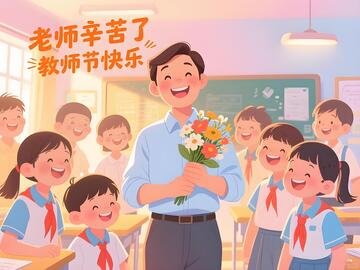 教师节海报-设计