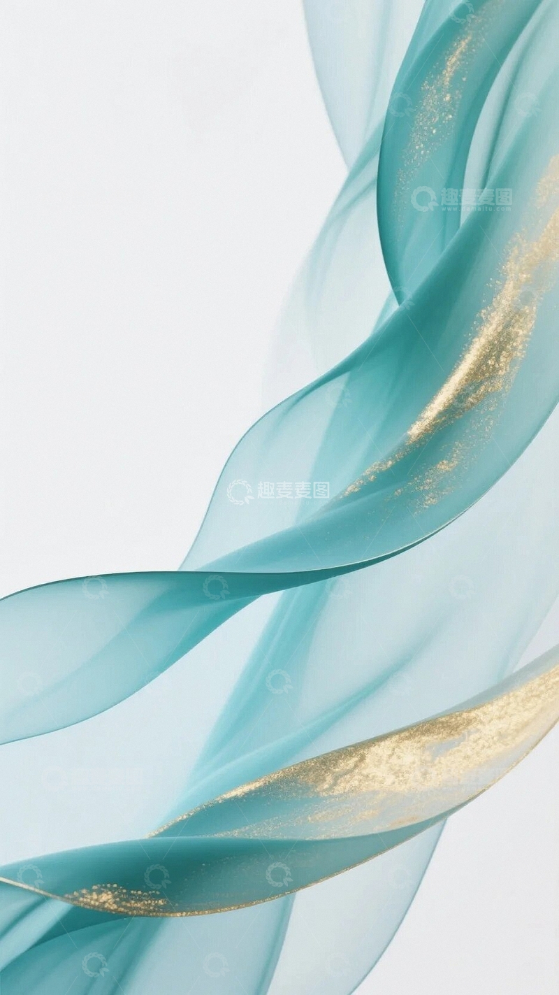 高清大图下载【趣麦麦图】轻盈丝绸的流动背景4
