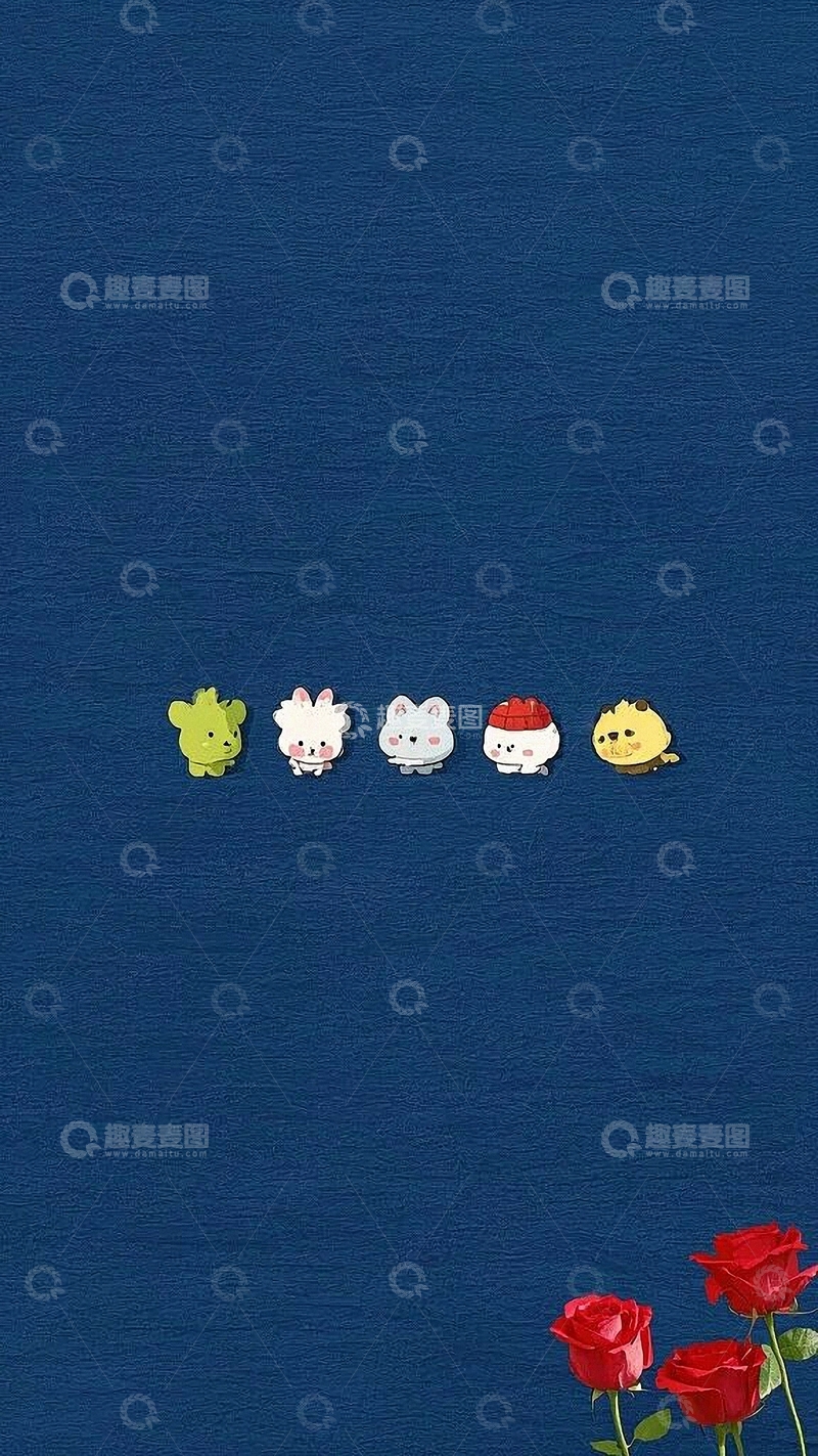 高清大图下载【趣麦麦图】可爱卡通造型背景底图4