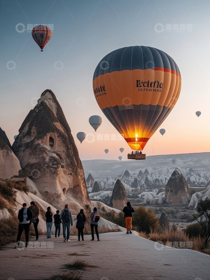 高清大图下载【趣麦麦图】土耳其热气球旅行摄影