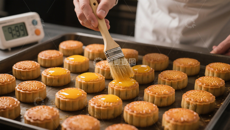高清大图下载【趣麦麦图】月饼保养实拍摄影