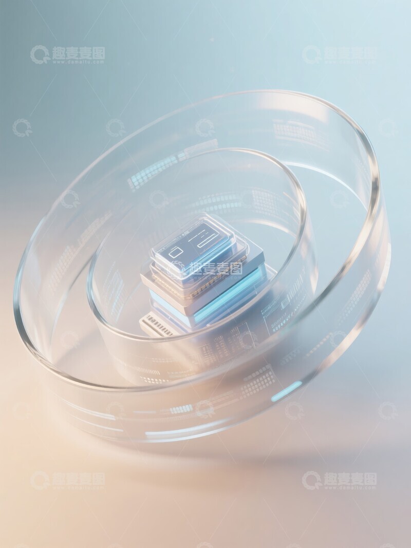 高清大图下载【趣麦麦图】未来科技技术圆形界面设计