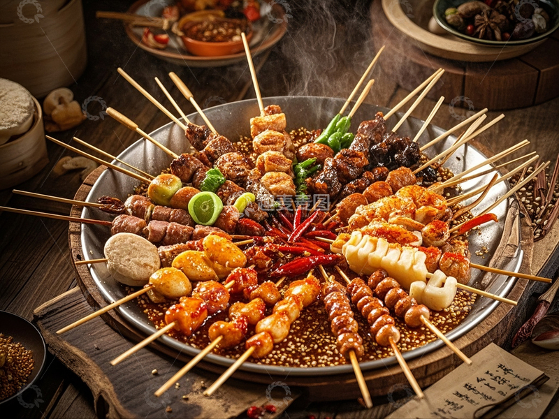 高清大图下载【趣麦麦图】烧烤AI摄影图