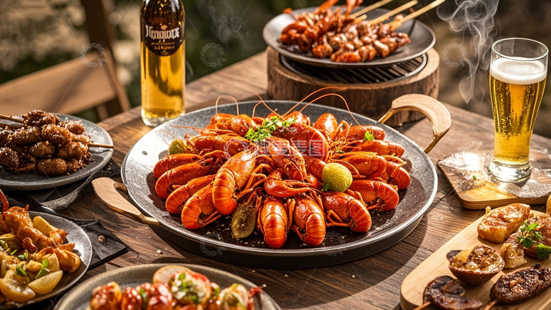 高清大图下载【趣麦麦图】小龙虾AI摄影