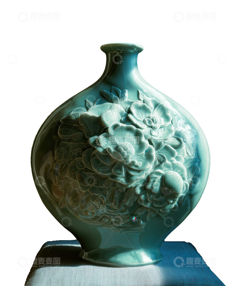 高清大图下载【趣麦麦图】瓷器,青釉,素雅