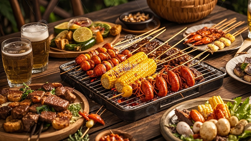 高清大图下载【趣麦麦图】烧烤AI摄影